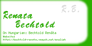 renata bechtold business card